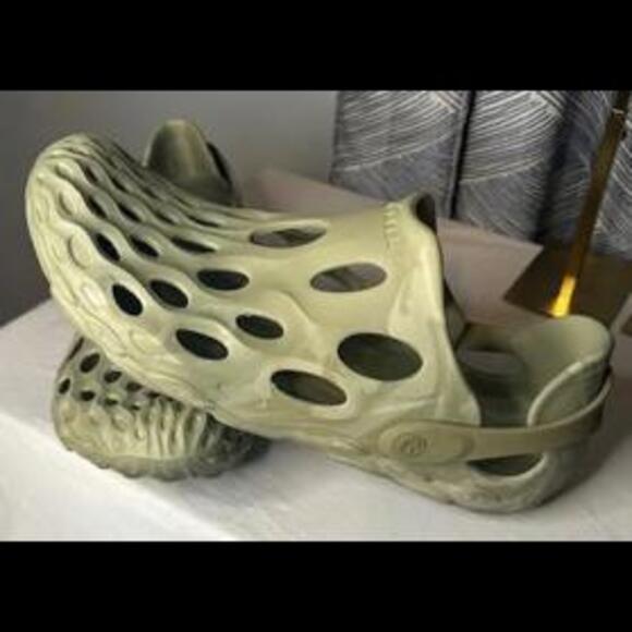 EUC Merrell Hydro Moc Herb Men W in Olive Sandals, Size 14 - Picture 1 of 6